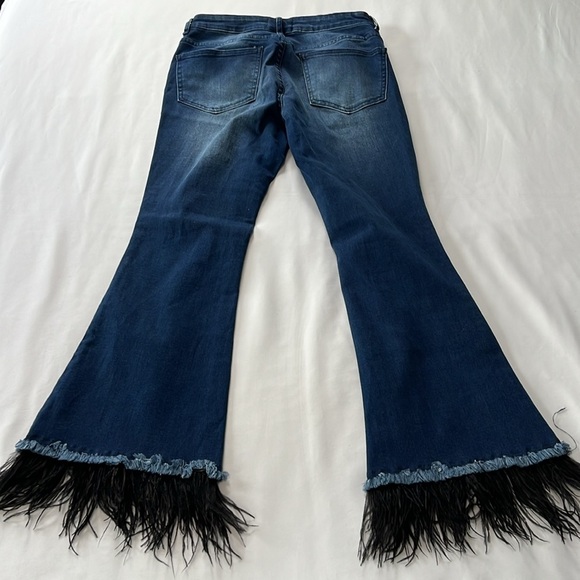 For the Republic Feather Hem Flare Leg Jeans - Picture 3 of 5